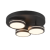 Φωτιστικό Οροφής Trio Lighting FRANKLIN 3x SMD, 8,5W · 3000lm, 3000K Ανθρακί Μεταλλικό, Step Dimmable – 626510342