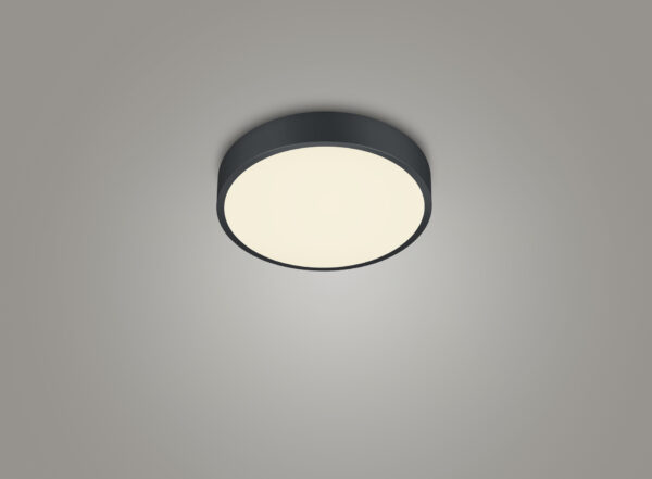 Φωτιστικό Οροφής Trio Lighting WACO   LED, 28W · 1x 3200lm, 2300+3000+4000K Μαύρο Ματ Μεταλλικό   – 627413032