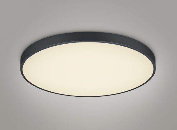 Φωτιστικό Οροφής Trio Lighting WACO 2x SMD LED, 51W · 2400lm, 2300+3000+4000K Μαύρο Ματ Μεταλλικό, Step Dimmable – 627417532