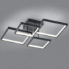Φωτιστικό Οροφής Trio Lighting LED 24W  Μαύρο Ματ Μεταλλικό Step Dimmable 2400lm 3000K  627710432