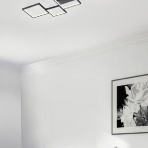 Φωτιστικό Οροφής Trio Lighting LED 34W  Μαύρο Ματ Μεταλλικό Step Dimmable 3400lm 3000K  627710532