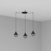Faro Barcelona Φωτιστικό Claire Μαύρο 3xE27 – 62802-3L