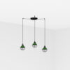 Faro Barcelona CLAIRE Κρεμαστό Φωτιστικό Πράσινου Χρώματος 3xE27- 62803-3L