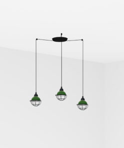 Faro Barcelona CLAIRE Κρεμαστό Φωτιστικό Πράσινου Χρώματος 3xE27- 62803-3L