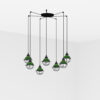 Faro Barcelona CLAIRE Κρεμαστό Φωτιστικό Πράσινου Χρώματος 7xE27- 62803-7L