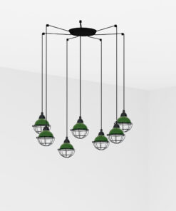 Faro Barcelona CLAIRE Κρεμαστό Φωτιστικό Πράσινου Χρώματος 7xE27- 62803-7L