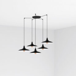 Faro Barcelona LANG Κρεμαστό Φωτιστικό Μαύρου Χρώματος 5xE27- 62804-5L