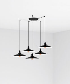 Faro Barcelona LANG Κρεμαστό Φωτιστικό Μαύρου Χρώματος 5xE27- 62804-5L