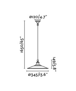 Faro Barcelona LANG Κρεμαστό Φωτιστικό Μαύρου Χρώματος – 62804
