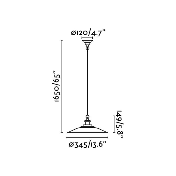Faro Barcelona LANG Κρεμαστό Φωτιστικό Μαύρου Χρώματος – 62804