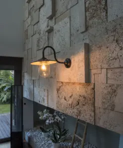 Faro Barcelona Hudson Επιτοίχιο Φωτιστικό Μαύρο – 62810