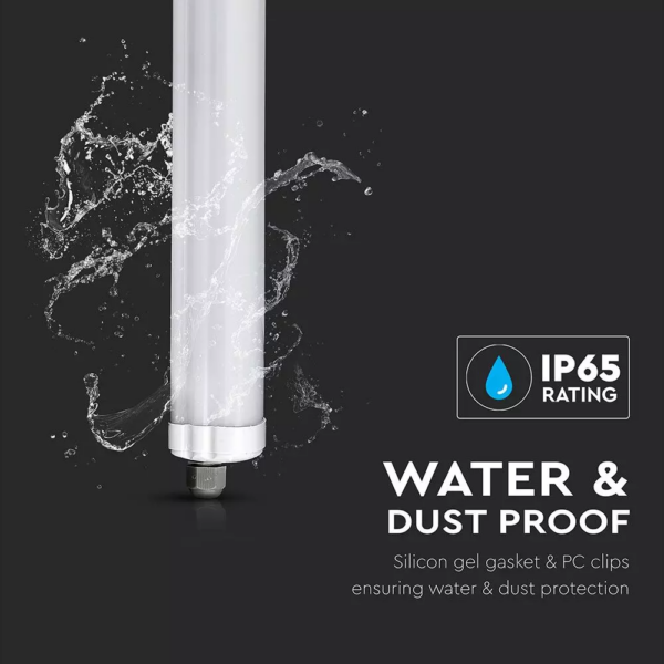 Αδιάβροχο φωτιστικό LED SMD 18W 600mm Ψυχρό λευκό 6000K Λευκό σώμα V-TAC – 6282