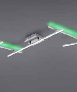 Φωτιστικό Οροφής Trio Lighting LED 22W Νίκελ Ματ Μεταλλικό Dimmable 2600lm RGB+2700-6500K με Τηλεχειριστήριο – 628410507