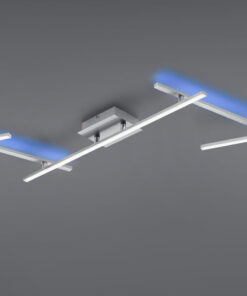 Φωτιστικό Οροφής Trio Lighting LED 22W Νίκελ Ματ Μεταλλικό Dimmable 2600lm RGB+2700-6500K με Τηλεχειριστήριο – 628410507