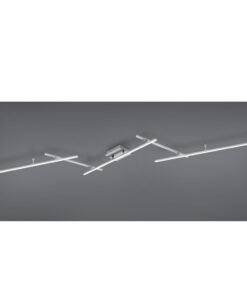 Φωτιστικό Οροφής Trio Lighting LED 22W Νίκελ Ματ Μεταλλικό Dimmable 2600lm RGB+2700-6500K με Τηλεχειριστήριο – 628410507