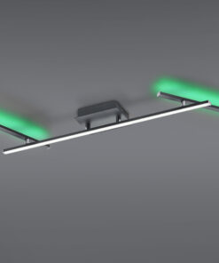 Φωτιστικό Οροφής Trio Lighting LED 22W Μαύρο Ματ Μεταλλικό Dimmable 2600lm RGB+2700-6500K – 628410532