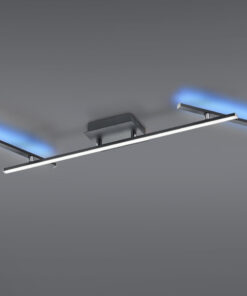 Φωτιστικό Οροφής Trio Lighting LED 22W Μαύρο Ματ Μεταλλικό Dimmable 2600lm RGB+2700-6500K – 628410532