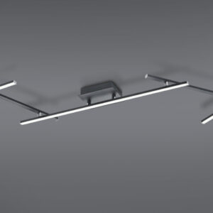 Φωτιστικό Οροφής Trio Lighting  LED 22W Μαύρο Ματ Μεταλλικό Dimmable 2600lm  RGB+2700-6500K – 628410532