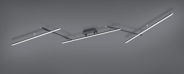 Φωτιστικό Οροφής Trio Lighting  LED 22W Μαύρο Ματ Μεταλλικό Dimmable 2600lm  RGB+2700-6500K – 628410532