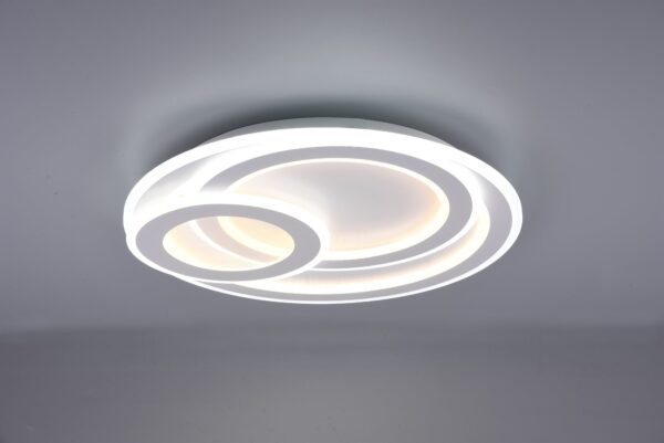 Φωτιστικό Οροφής Trio Lighting MITA LED 74W 9000lm 2700-6000K Λευκό Ματ με Τηλεχειριστήριο – 629210331