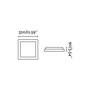 Faro Barcelona TOLA-1 Φωτιστικό οροφής, Λευκού Χρώματος 1XE27 20W- 62968