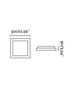 Faro Barcelona TOLA-2 Φωτιστικό Οροφής Λευκού Χρώματος 2XE27 20W- 62969
