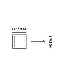 Faro Barcelona TOLA-1 Επιτοίχιο Φωτιστικό Γκρι Χρώματος 1XE27 20W- 62983