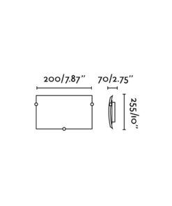 Faro Barcelona DIULA-1 Επιτοίχιο φωτιστικό, Χρώματος Νίκελ Ματ 1X E27 – 62987
