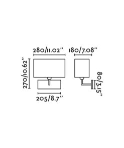 Faro Barcelona Roda Φωτιστικό Τοίχου Λευκό – 62988