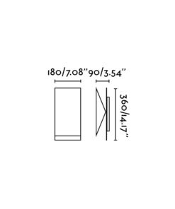 Faro Barcelona HOMS Επιτοίχιο Φωτιστικό Λευκού Χρώματος 1xR7S – 63167