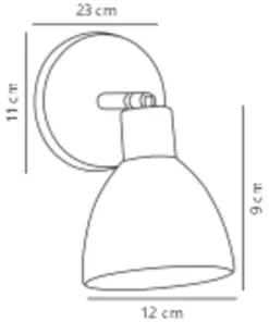 Nordlux Ray Φωτιστικό Τοίχου Νικελ E14 Γυάλινο/Μεταλλικό – 63191033