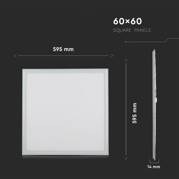 LED Πάνελ Τετράγωνο Χωνευτό 60X60 cm 45W V-TAC PRO Samsung Chip 110° 3600lm 4000K – 633