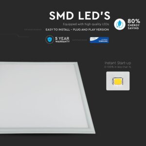 LED Πάνελ Τετράγωνο Χωνευτό 60X60 cm 45W V-TAC PRO Samsung Chip 110° 3600lm 4000K – 633