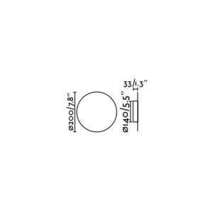 Faro Barcelona LUNA Επιτοίχιο Φωτιστικό Λευκού Χρώματος LED 5W 2700K- 63225