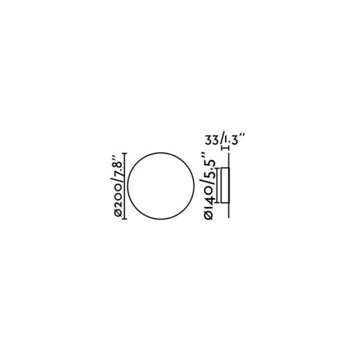 Faro Barcelona LUNA Επιτοίχιο Φωτιστικό Λευκού Χρώματος LED 5W 2700K- 63225