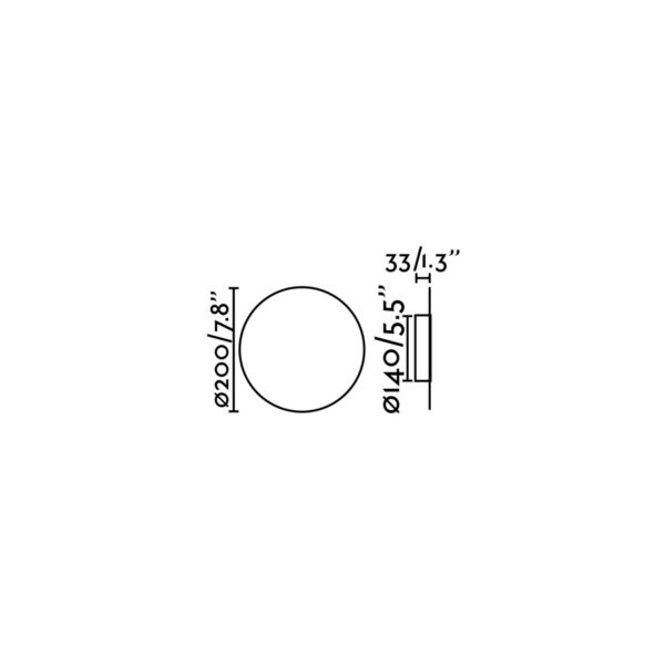 Faro Barcelona LUNA Επιτοίχιο Φωτιστικό Λευκού Χρώματος LED 5W 2700K- 63225