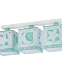 Ango MoonLight Green τρίφωτο οροφής ράγας (63233NH)