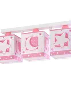 Ango MoonLight Pink τρίφωτο οροφής ράγας (63233NS)