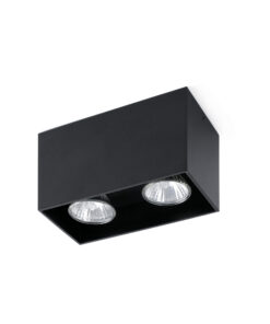 Faro Barcelona TECTO Φωτιστικό Οροφής Μαύρου Χρώματος 2XGU10 50W- 63273