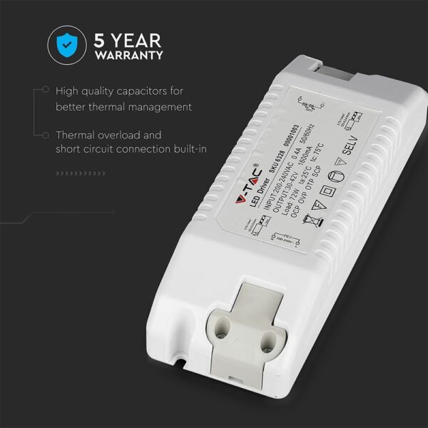 Driver Για LED Panel 72W non Dimmable V-TAC – 6328