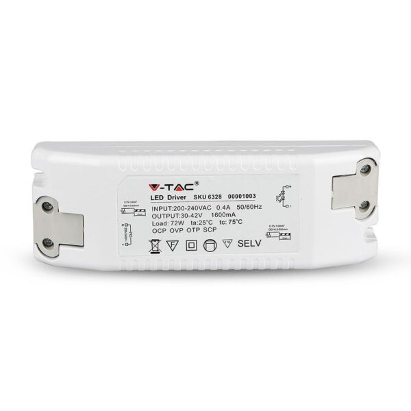 Driver Για LED Panel 72W non Dimmable V-TAC - 6328