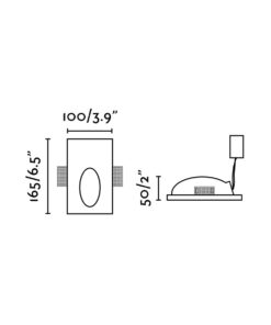 Faro Barcelona PLAS-1 Χωνευτό Επιτοίχιο Φωτιστικό Λευκού Χρώματος LED 1W 3000K- 63281