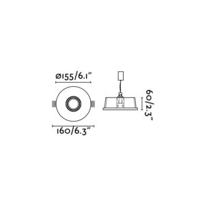 NEU WHITE RECESSED FARO – 63286