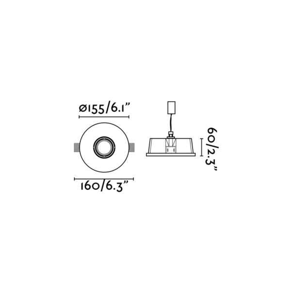 NEU WHITE RECESSED FARO – 63286