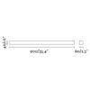 NILO-2 BLACK WALL LAMP LED 18W 3000K FARO – 63317