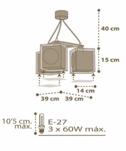 Good Night κρεμαστό τρίφωτο οροφής Ango – 63394