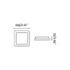 Faro Barcelona IRIS-2 Φωτιστικό Οροφής, Χρώμα Σατεν Νικέλιο LED 20W 3000K  – 63394