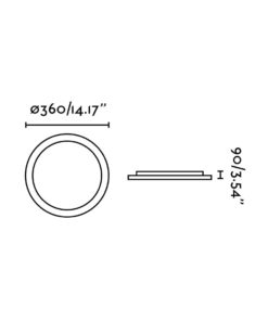 Faro Barcelona FORO Φωτιστικό Οροφής-Τοίχου, Λευκού Χρώματος LED 24W 3000K – 63404