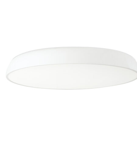 Faro Barcelona MEGA Πλαστική Πλαφονιέρα, Λευκού Χρώματος, Step Dimmable 52W 2700K- 63410