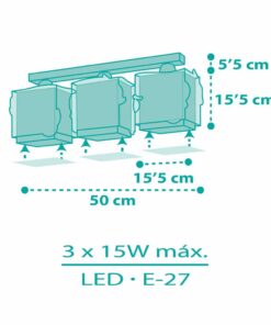 Mermaids τρίφωτο οροφής ράγας Ango – 63443